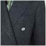 Tagliatore Black houndstooth double-breasted coat
