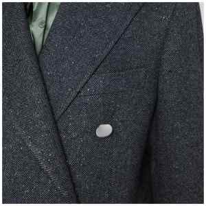 Tagliatore Black houndstooth double-breasted coat