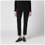 PT Torino Black slim-fit cotton-blend trousers