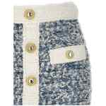 Balmain Fringed Tweed Skirt