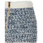 Balmain Fringed Tweed Skirt