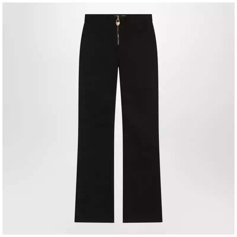 Chloé Black slim jeans with charm zip