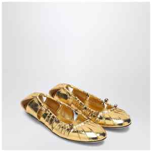 Chloé Metallic gold ballerina