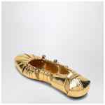 Chloé Metallic gold ballerina