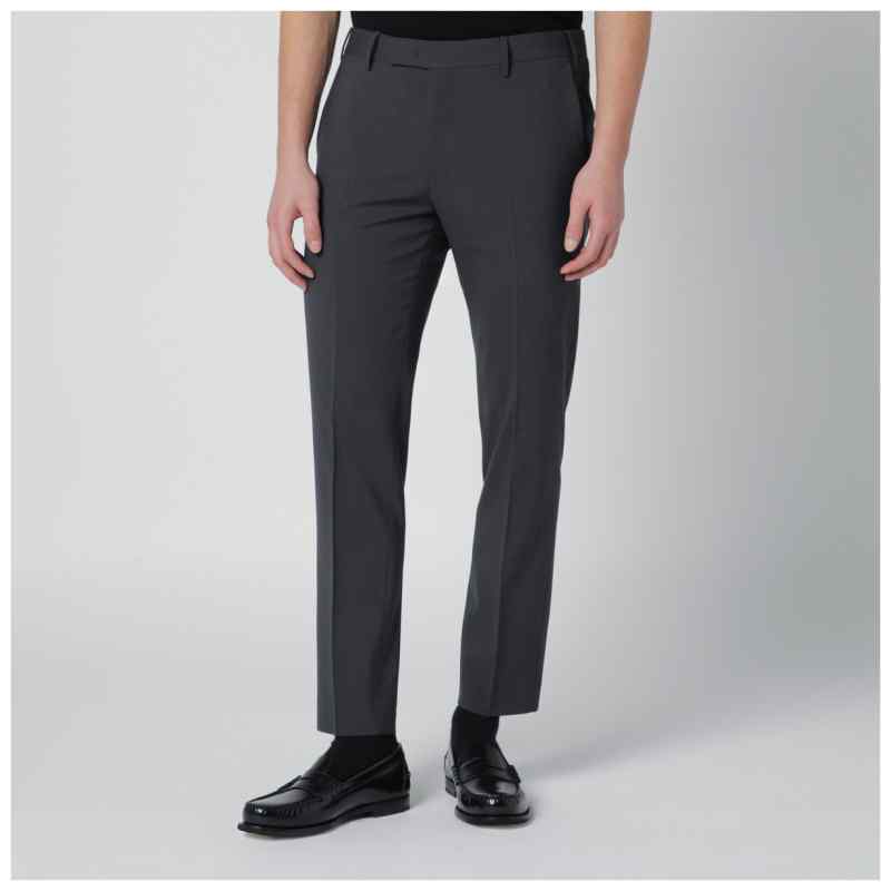 PT Torino Grey trousers in wool blend PT Torino Grey trousers in wool blend
