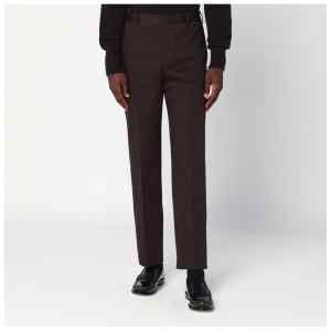 PT Torino Brown cotton trousers