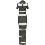 Coperni Striped Sheer Polo Dress