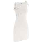 Coperni Asymmetric Flower Dress