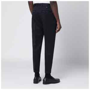 PT Torino Navy blue wool trousers