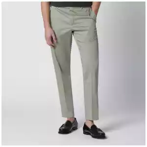 PT Torino Sage green cotton-blend trousers