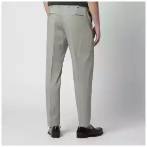 PT Torino Sage green cotton-blend trousers