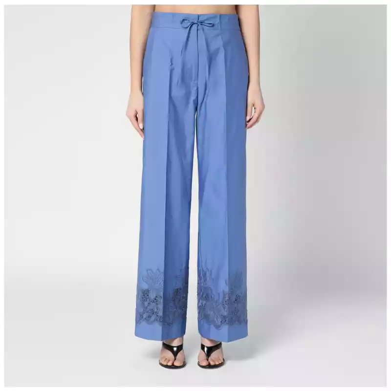 P.A.R.O.S.H. Embroidered cotton pants