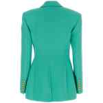 Balmain Logo Button Double-breasted Blazer