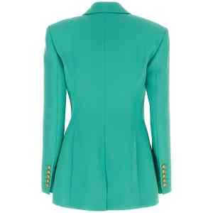 Balmain Logo Button Double-breasted Blazer