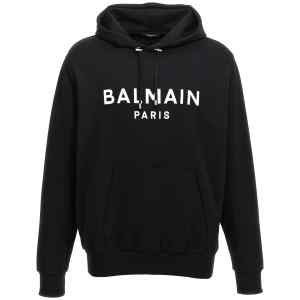 Balmain Logo Print Hoodie