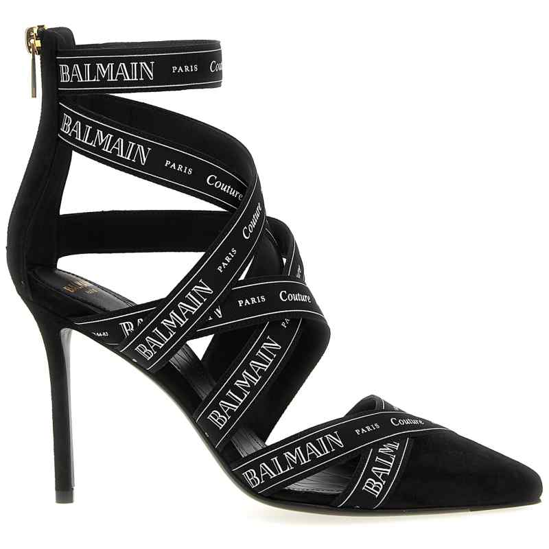 Balmain Couture Ribbon-print Pumps