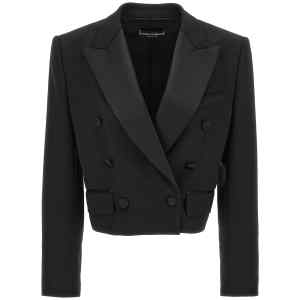 Dolce & Gabbana Tuxedo Crop Blazer