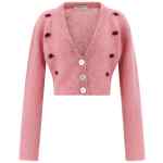 Alessandra Rich Carded Mohair Cardigan