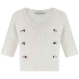 Alessandra Rich Carded Mohair Sweater