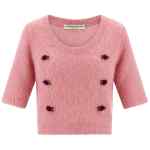 Alessandra Rich Carded Mohair Sweater
