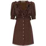 Alessandra Rich Polka Dot Mini Dress