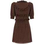 Alessandra Rich Polka Dot Mini Dress