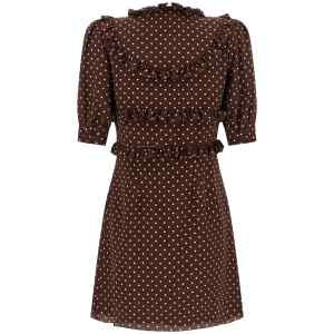 Alessandra Rich Polka Dot Mini Dress