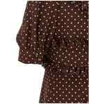 Alessandra Rich Polka Dot Mini Dress