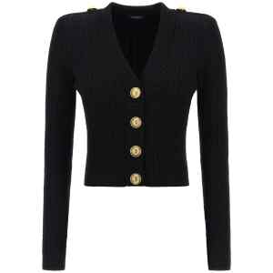 Balmain Twisted Knit Cardigan