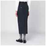Thom Browne Navy blue pinstriped pencil skirt