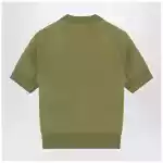 Ami Paris Matcha green Ami De Coeur wool cardigan