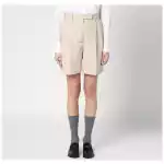 Thom Browne Khaki Bermuda shorts in cotton blend
