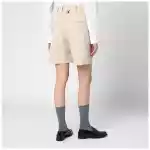 Thom Browne Khaki Bermuda shorts in cotton blend