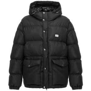 Dolce & Gabbana Logo Plate Down Jacket