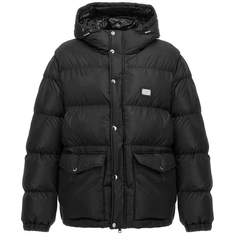 Dolce & Gabbana Logo Plate Down Jacket