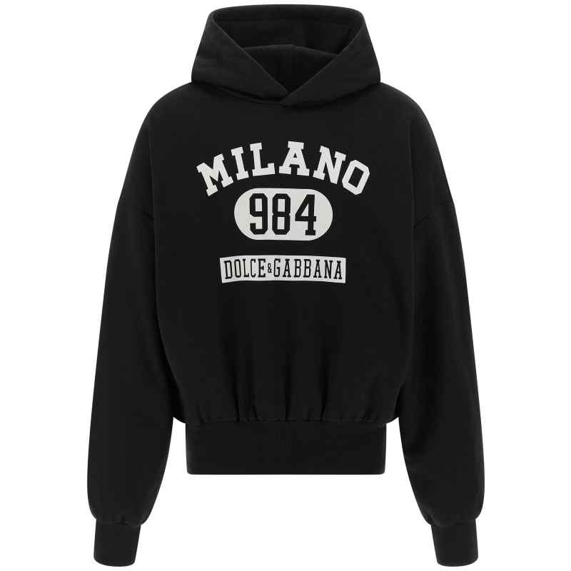 Dolce & Gabbana Flocked Print Hoodie