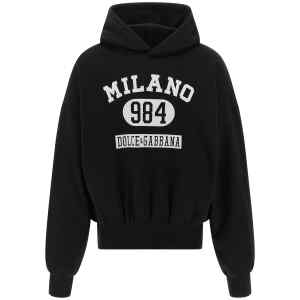 Dolce & Gabbana Flocked Print Hoodie