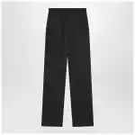 Max Mara Midnight blue trousers in cotton denim effect
