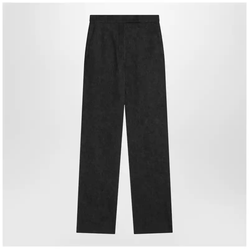 Max Mara Midnight blue trousers in cotton denim effect