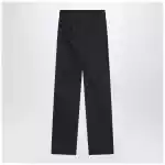 Max Mara Midnight blue trousers in cotton denim effect
