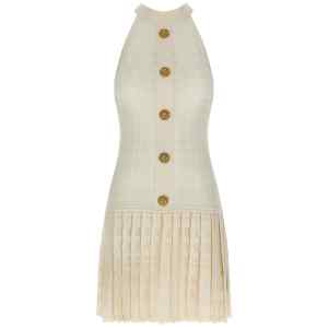 Balmain Tartan Knit Dress