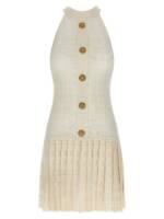 Balmain Tartan Knit Dress