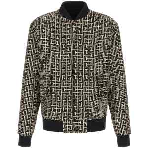 Balmain Monogram Reversible Bomber Jacket