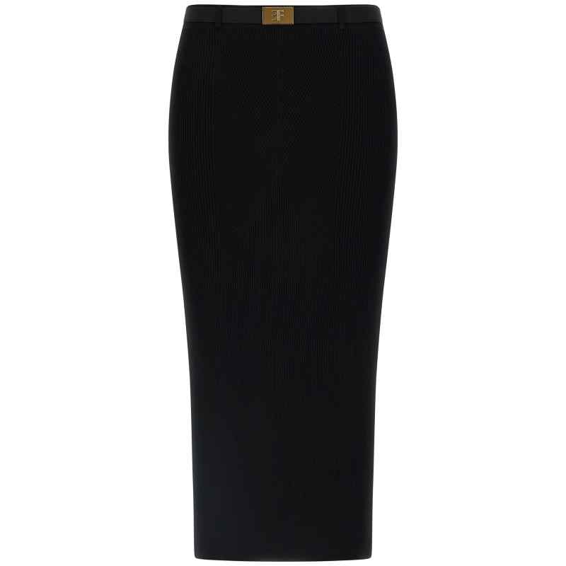 Elisabetta Franchi Ribbed Knit Skirt