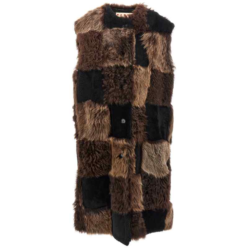 Marni Long Shearling Vest