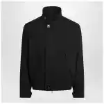 Ami Paris Black zip-up wool jacket