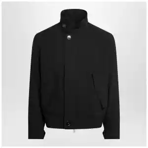 Ami Paris Black zip-up wool jacket