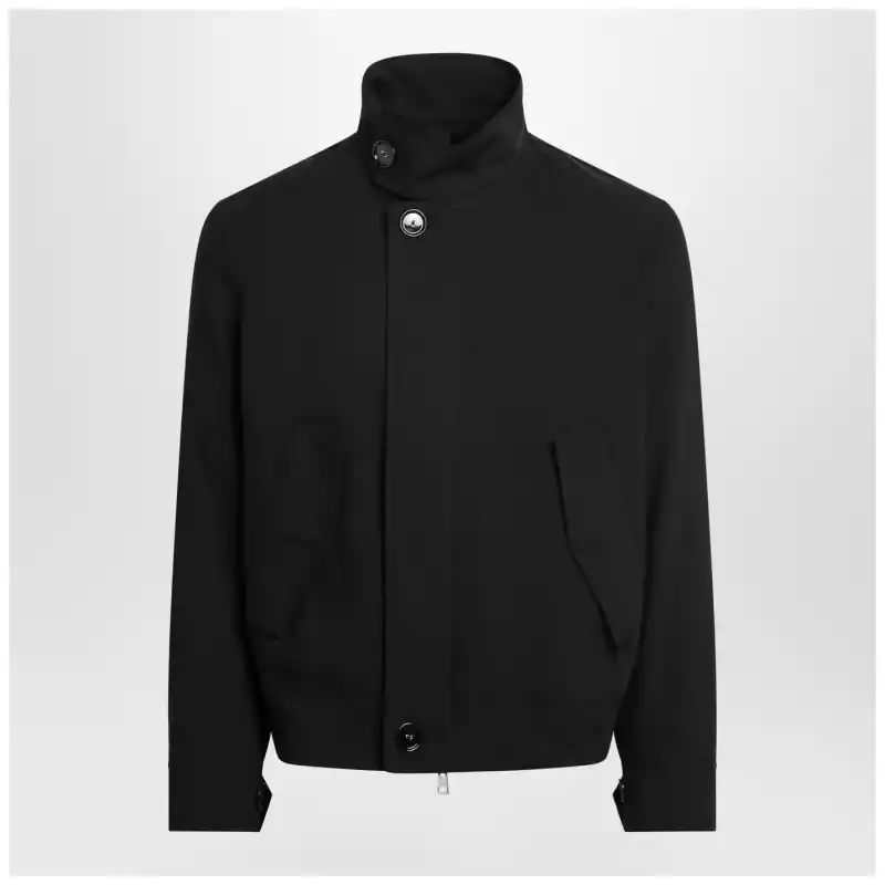 Ami Paris Black zip-up wool jacket