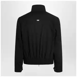 Ami Paris Black zip-up wool jacket