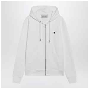 Ami Paris Ami De Coeur zip-up sweatshirt white